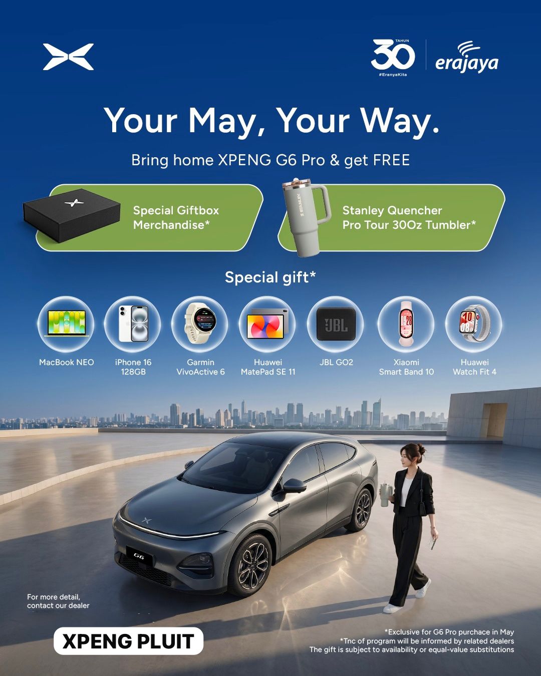 Your May, Your Way, Bring Home Xpeng G6 & get FREE!